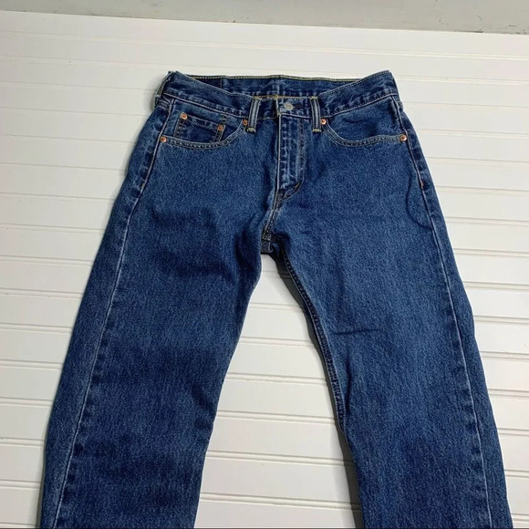 Levis 505 Straight Leg High Rise Jeans Vintage Fit - Picture 10 of 11